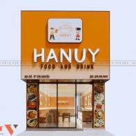 Thiết kế tiệm ăn vặt Hanuy Food and Drink – TP Thái Nguyên